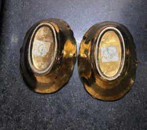 Italian Gold Trimmed Porcelain Bowls(Set of 2)
