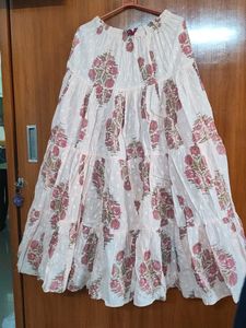 Boho Floral Tiered Maxi Skirt