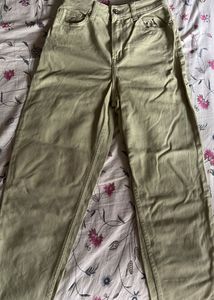 h&m Olive Green Wide Leg Pants