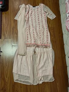 Baby Pink Kurti Set