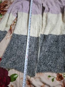 Cozy Colorblock Fuzzy Cardigan