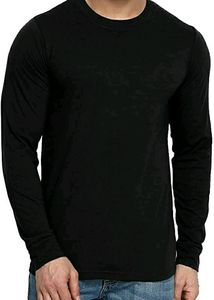 Original Zara Men Black Full Sleeve Tshirt Chest 38 Length 28