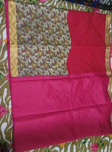 New Red Designer Saree (Without Blouse)