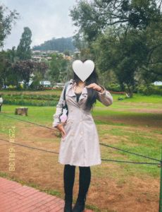 Elegant Ruffled Trench Coat