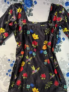 Floral Print Mini Dress