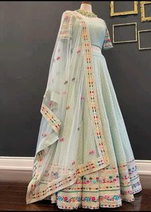 Designer embroidered lehenga choli with n