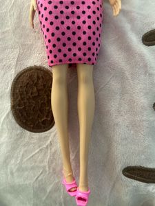 Barbie Doll with Pink Polka Dot Skirt Set