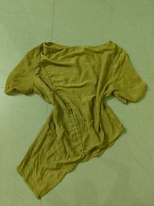 Textured Mustard Yellow Top