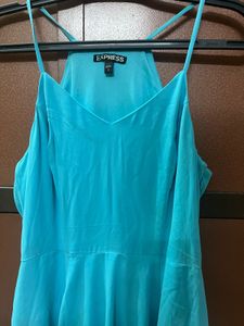 Express Blue Spaghetti Strap Dress
