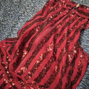 Sparkling Red Maxi Dress
