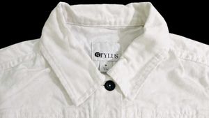 Classic White Denim Jacket