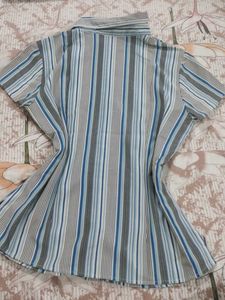 Striped Button-Down Shirt