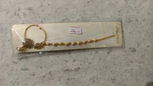 Elegant Gold two Nath with Pearl Drop