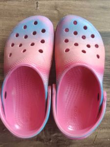 Crocs Sandals Pink Blue Tie-Dye C13