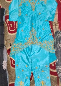 Kids Blue Kurta Set