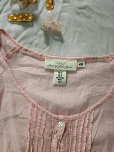 Chic Pink Button-Down Sleeveless Tunic
