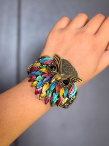 Vintage Owl Statement Bracelet