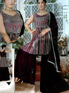 Designer Kurta Set with Palazzo