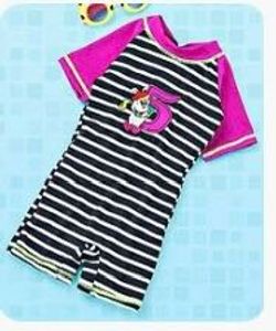 ROVAR Legged Striped with Patch Swimsuit