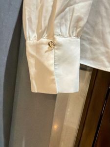 Elegant White Long Sleeve Blouse