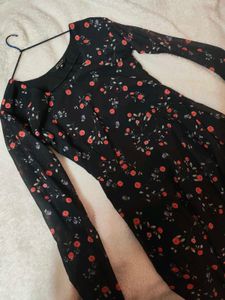 Elegant Floral Print Anarkali Suit( LIMITED SALE)