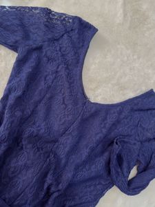 TOTALLY NEW Elegant Navy Lace Dress