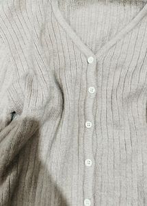 Ribbed Knit Cardigan