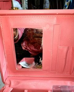 PremiumDouble Layer Wooden Rexine Leather suitcase