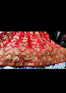 Red &amp; Gold  ethnic gown