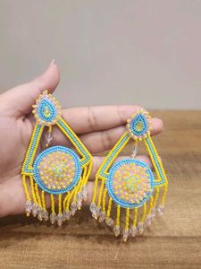 Vibrant Beaded Boho Earrings