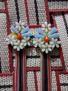 Boho Flower Tassel Earrings