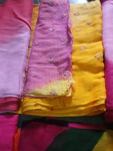 Vibrant Pink Ombre Saree/dupatta/odhni