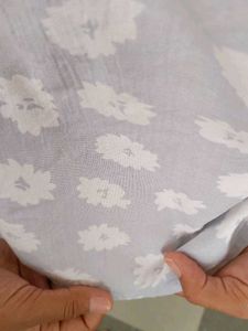 Light Blue Floral Print Top