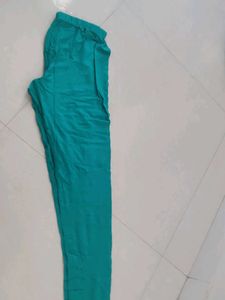 Teal Cotton leggings