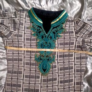 Warm Woollen Embroidered Suit(Women's)