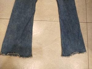 Vintage Distressed Flare Jeans