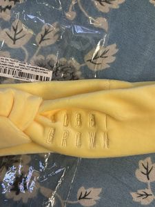 Bobbi Brown Yellow Plush Twisted Headband