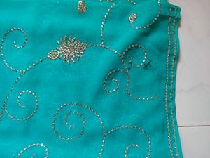 Pink &amp; Green Saree Combo with Blouses