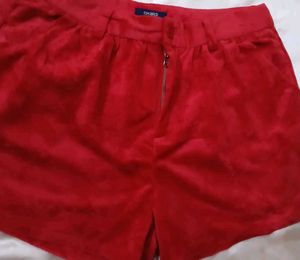 Vibrant Red Women's Shorts
