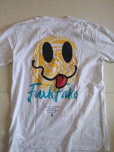 Unused Fuxk fake printed Tshirt with backprint