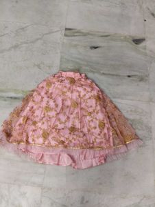 Cute Pink Lehenga Set for Girls