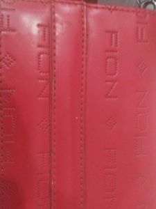 Red Chain Strap Clutch