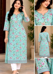 Beautiful Floral Print Kurta