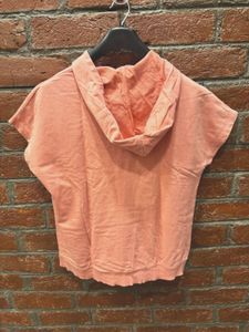 Short Sleeve Hooded Top