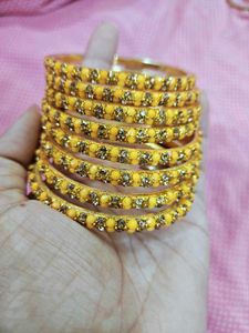 New Yellow Golden Bangles