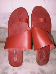 Red Flat Sandals