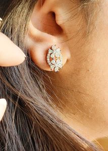 ✨ Diamond & Gold Look Earrings ✨