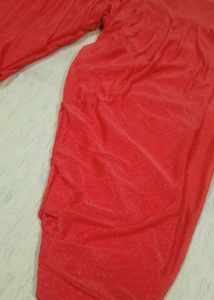 Red Patiala salvar with Pocket