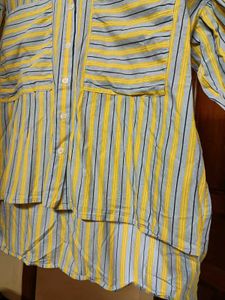 Chic Striped Button-Up Shirt
