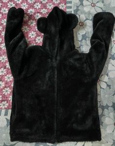 Cozy Black Faux Fur Jacket